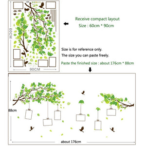 Forest of memories tree Photo Frame Wall Stickers